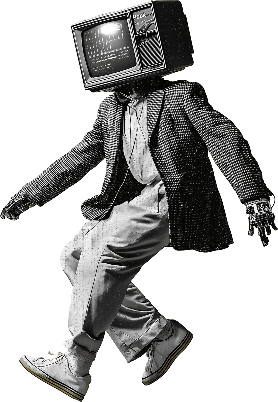 TV-headed person